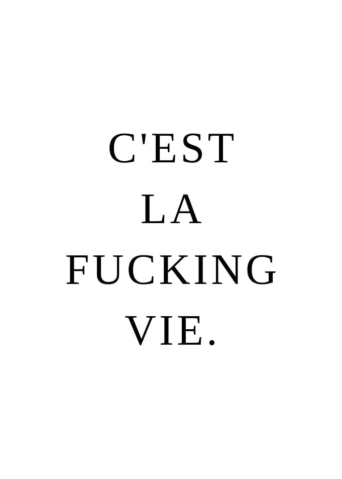 Cest La Fucking Vie