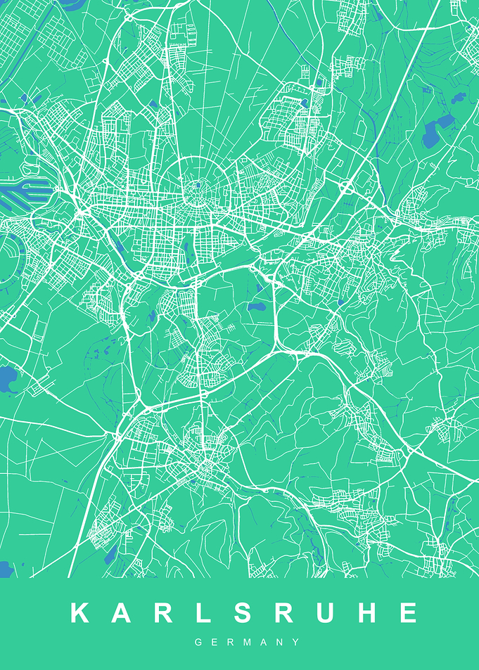 KARLSRUHE Map GERMANY