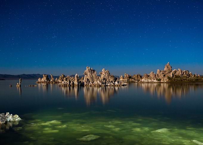 Tufa at night