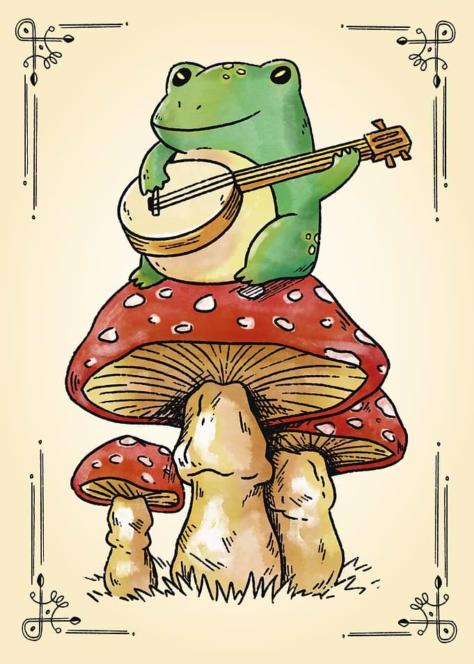Cottagecore Frog Music