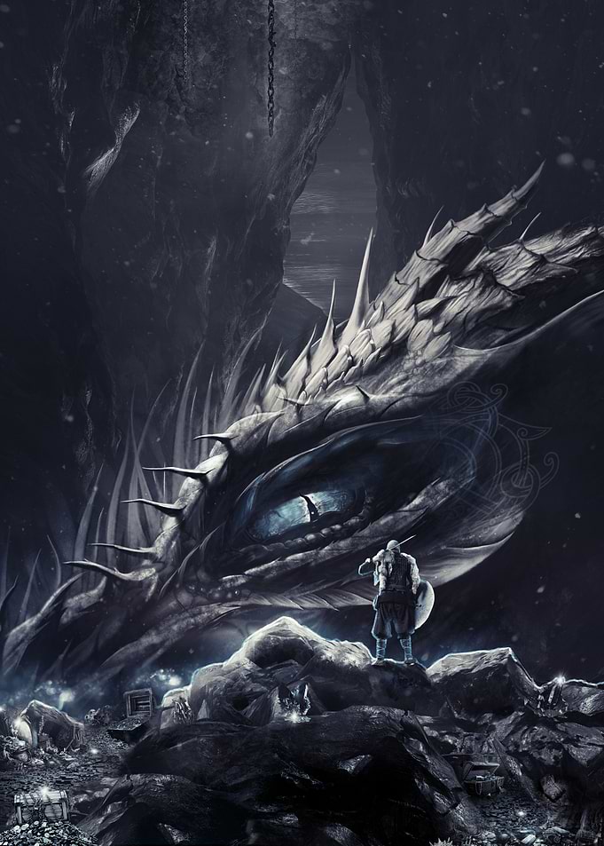 Sigurd meets Fafnir