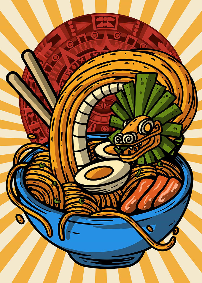 Quetzalcoatl Ramen Noodles