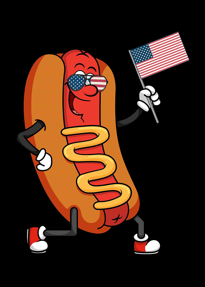 USA Hotdog 4th of July