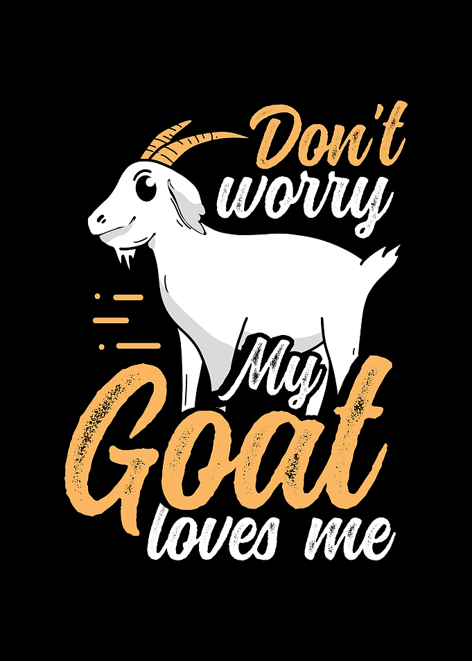 My goat loves me