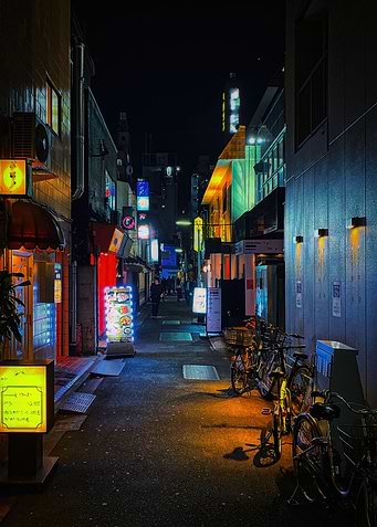 Alleys at Night time
