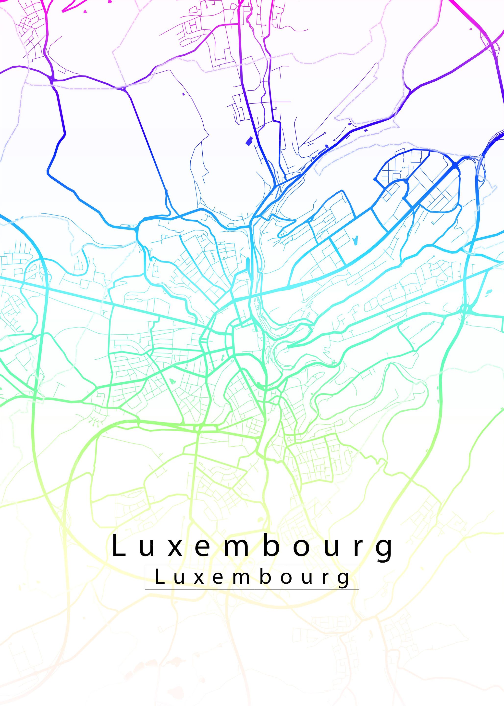 Luxembourg City Map