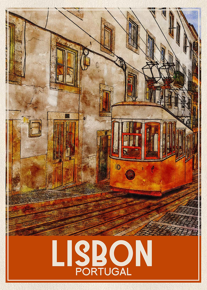 Travel Art Lisbon Portugal