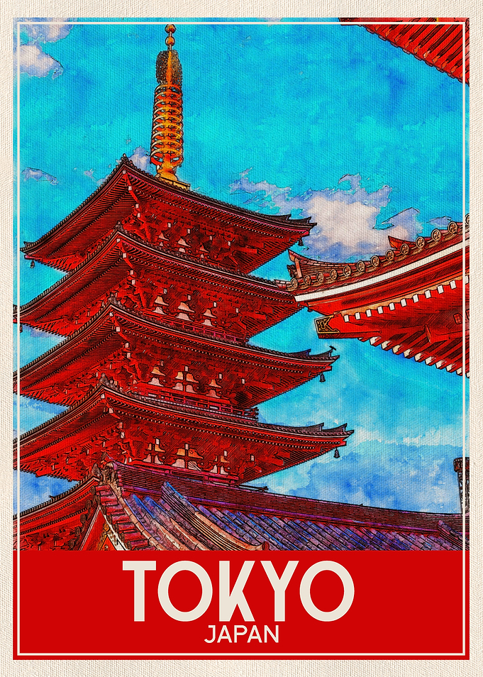 Travel Art Tokyo Japan