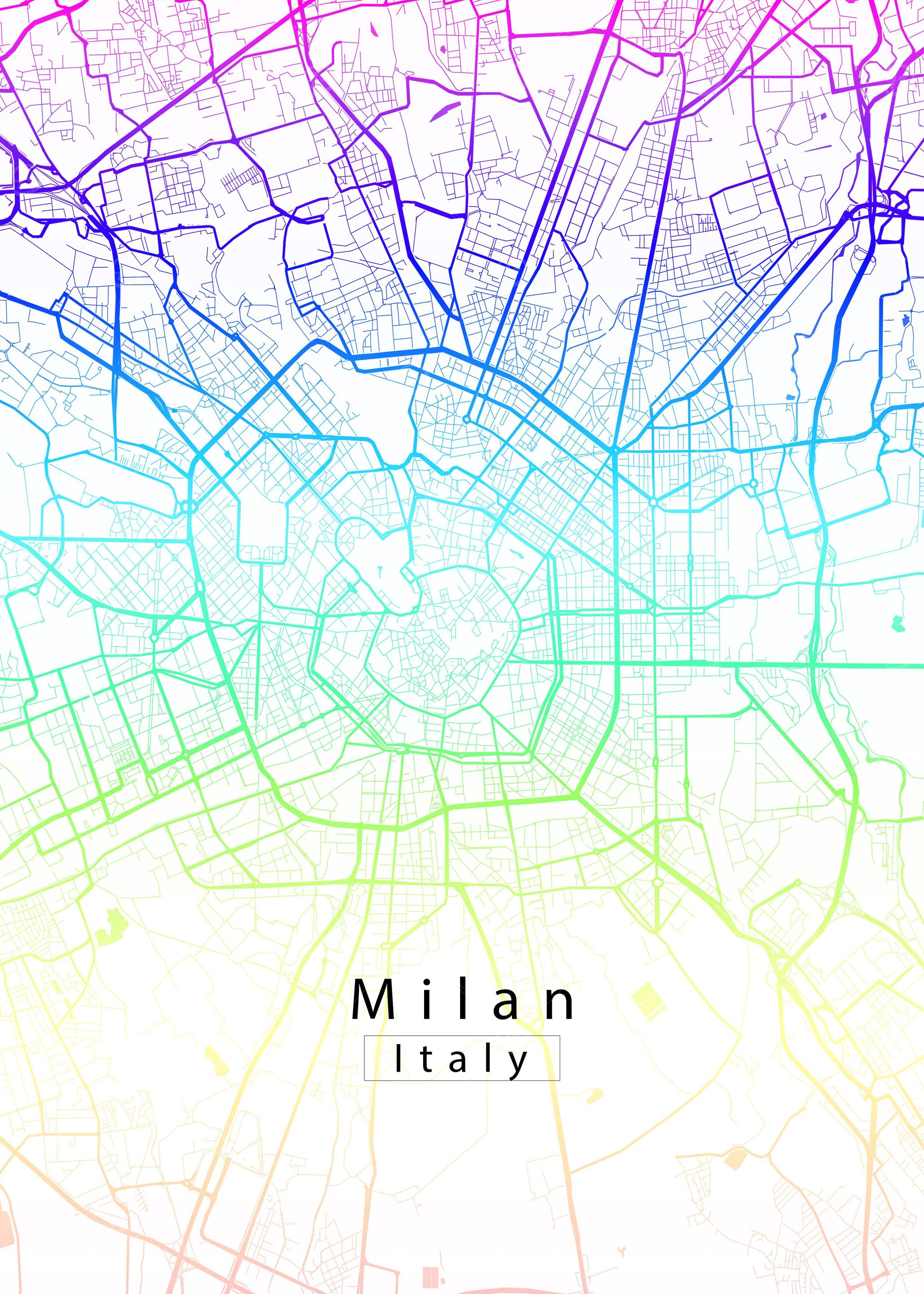 Milan City Map