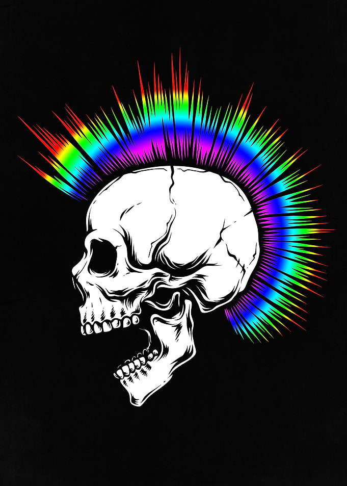 LGBTQ Punk Skull