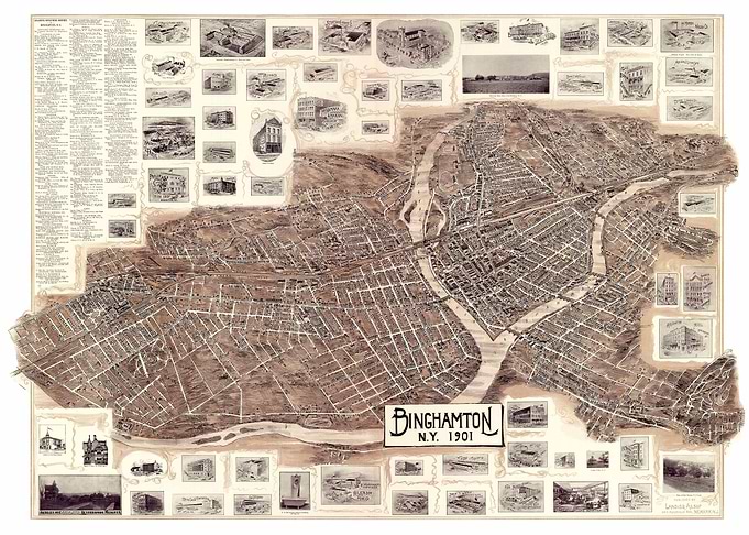 Map of Binghamton NY
