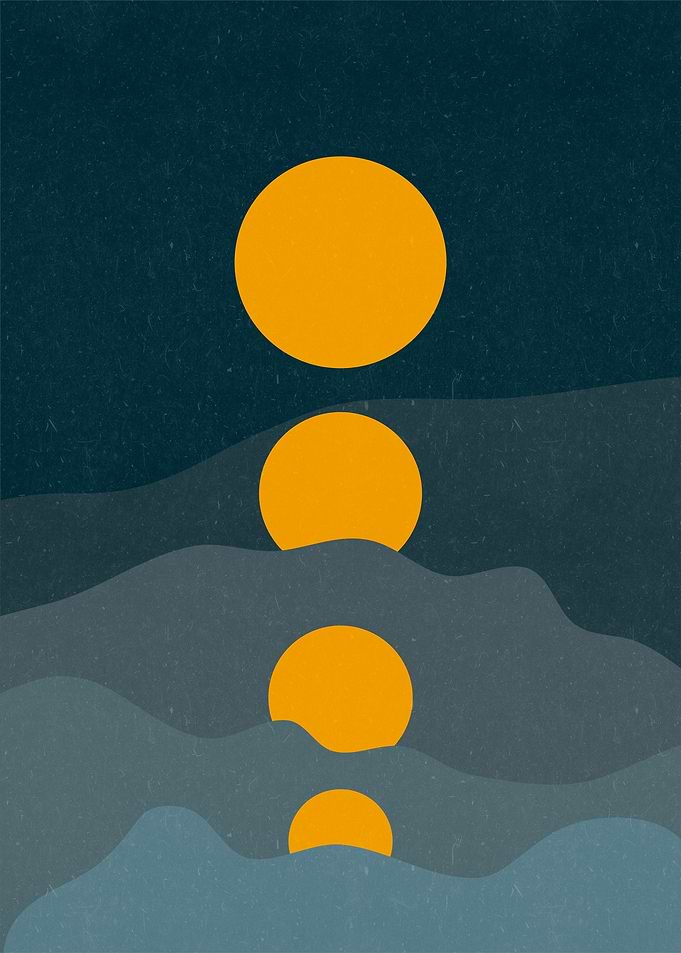 Moon Landscape Minimalist