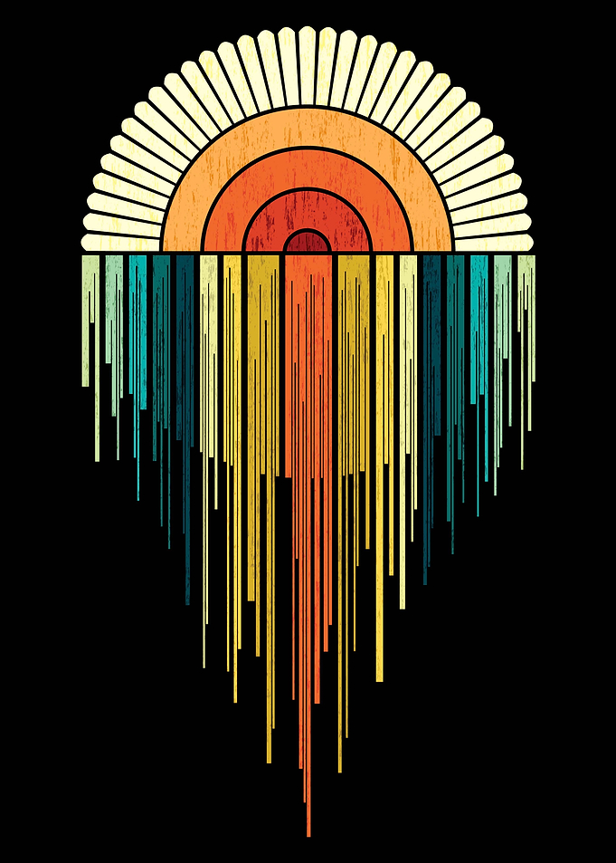 Sunset Retro downpour