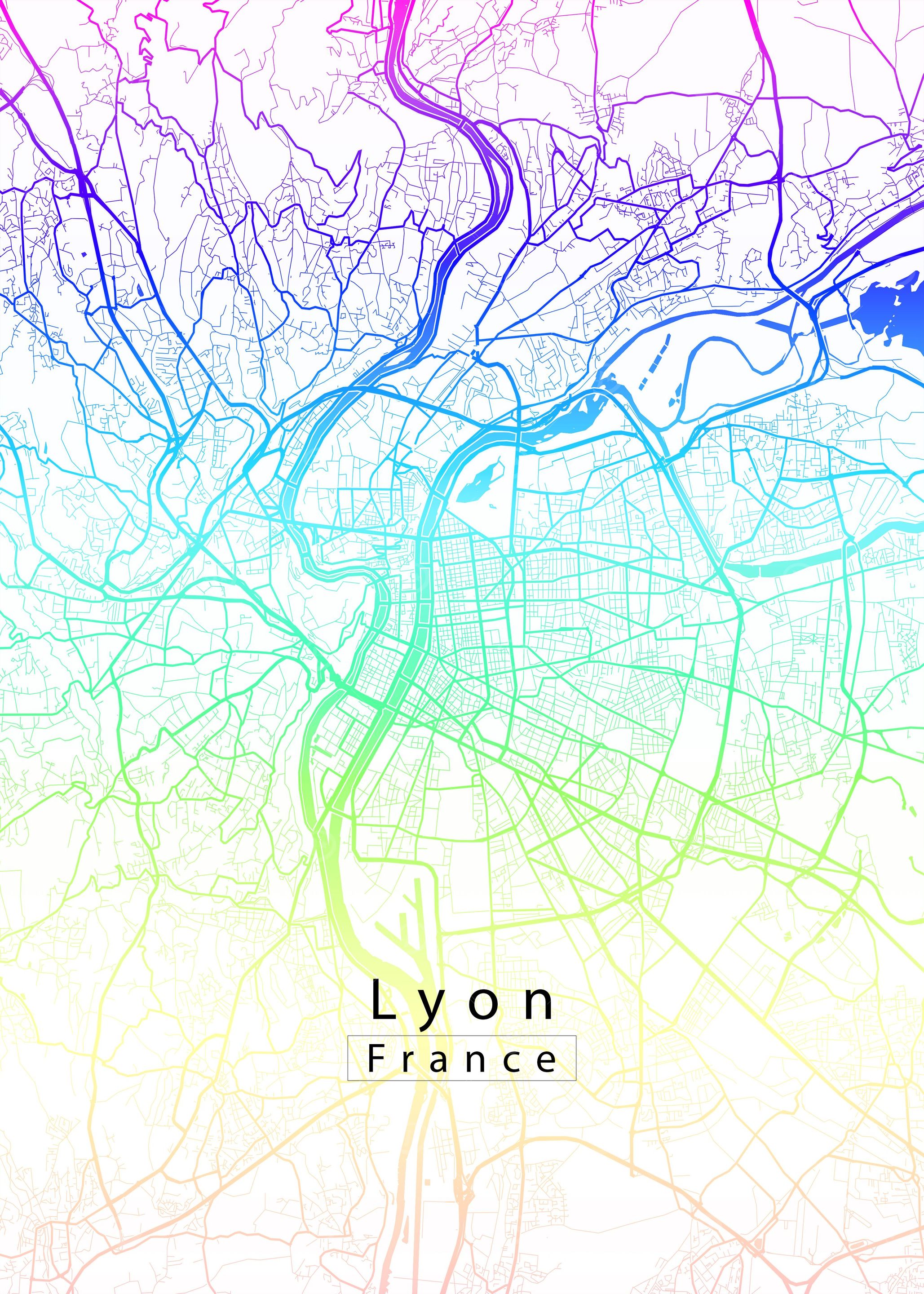 Lyon City Map