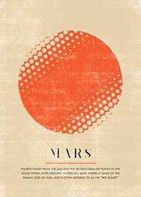 Vintage Mars Poster