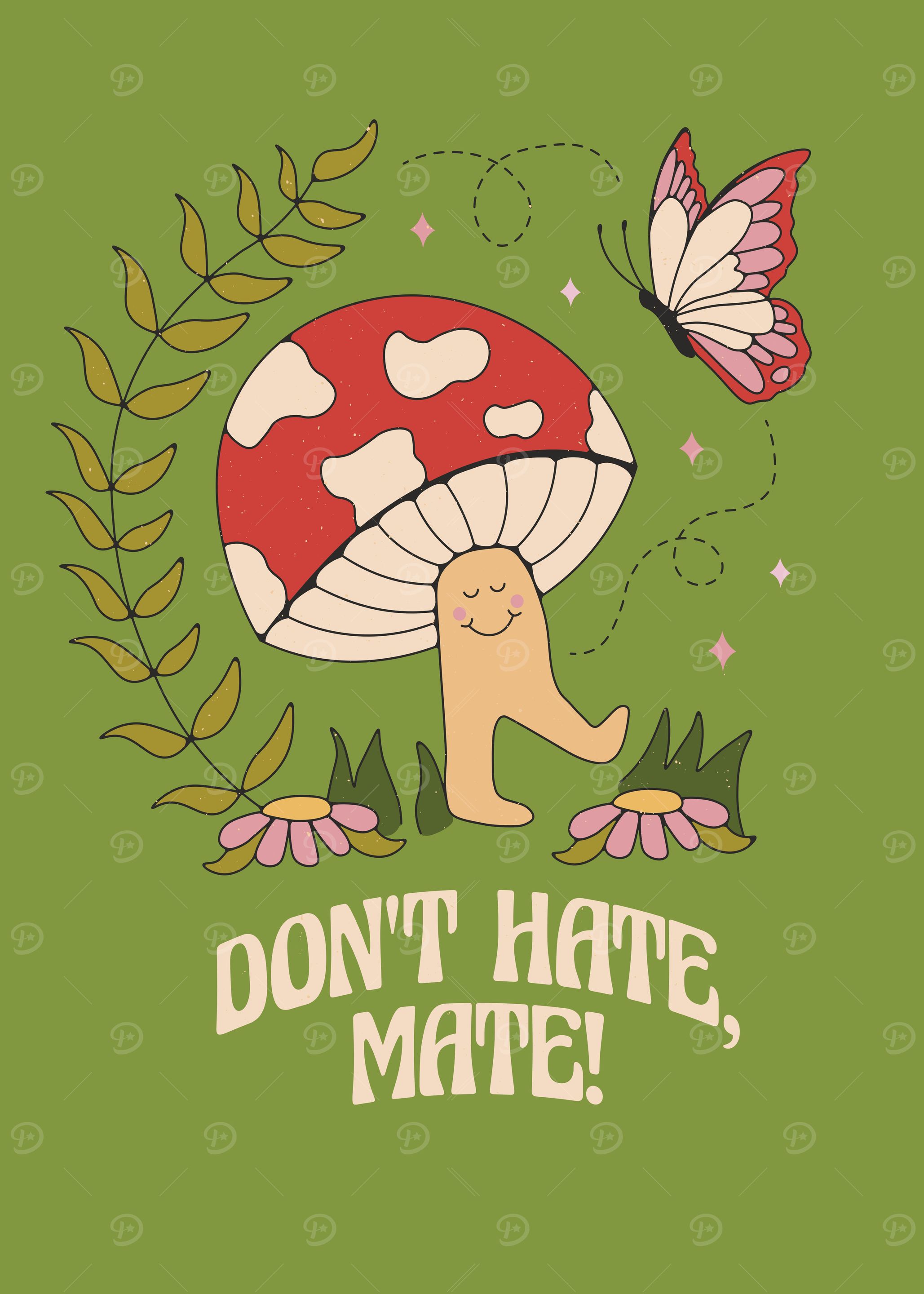 Cute Cottagecore Mushroom
