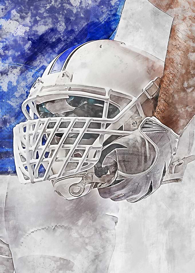 American Football Helmet