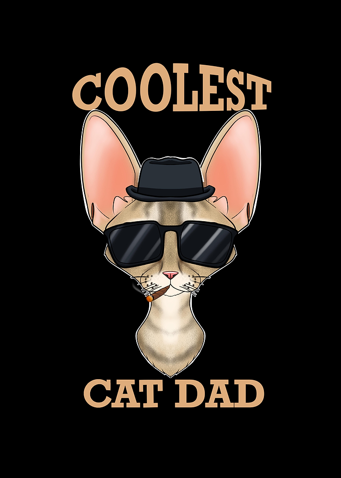 Coolest Devon Rex Cat Dad