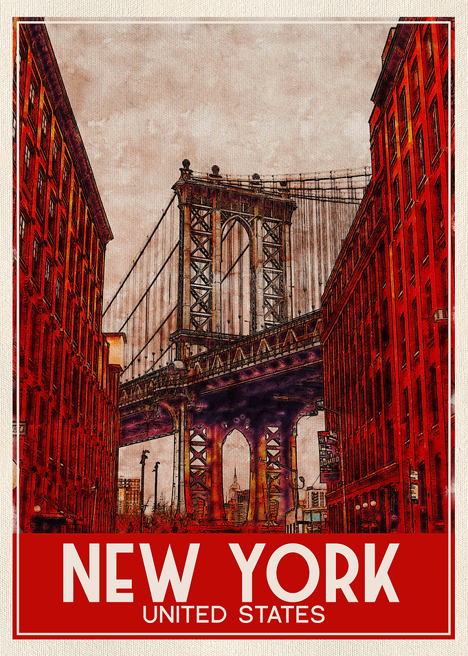 Travel Art New York USA