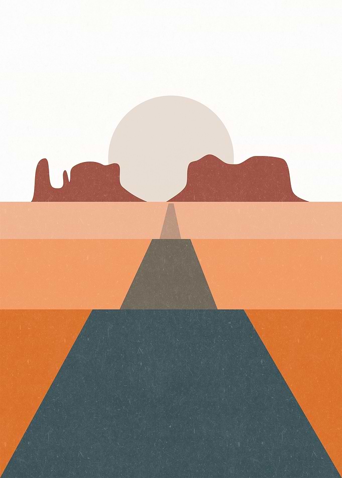 Abstract Route66 Landscape