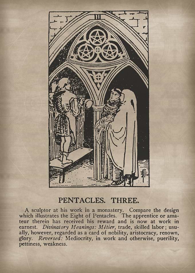 Pentacles Three Tarot