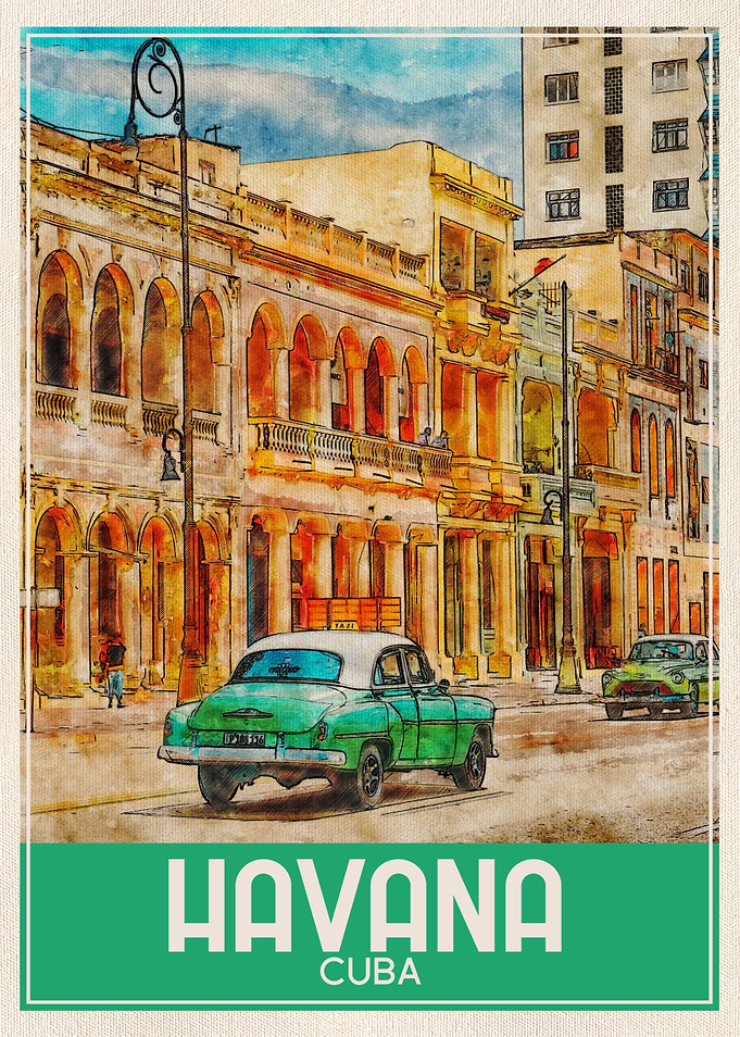 Travel Art Havana Cuba