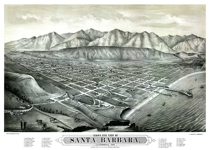 santa barbara map