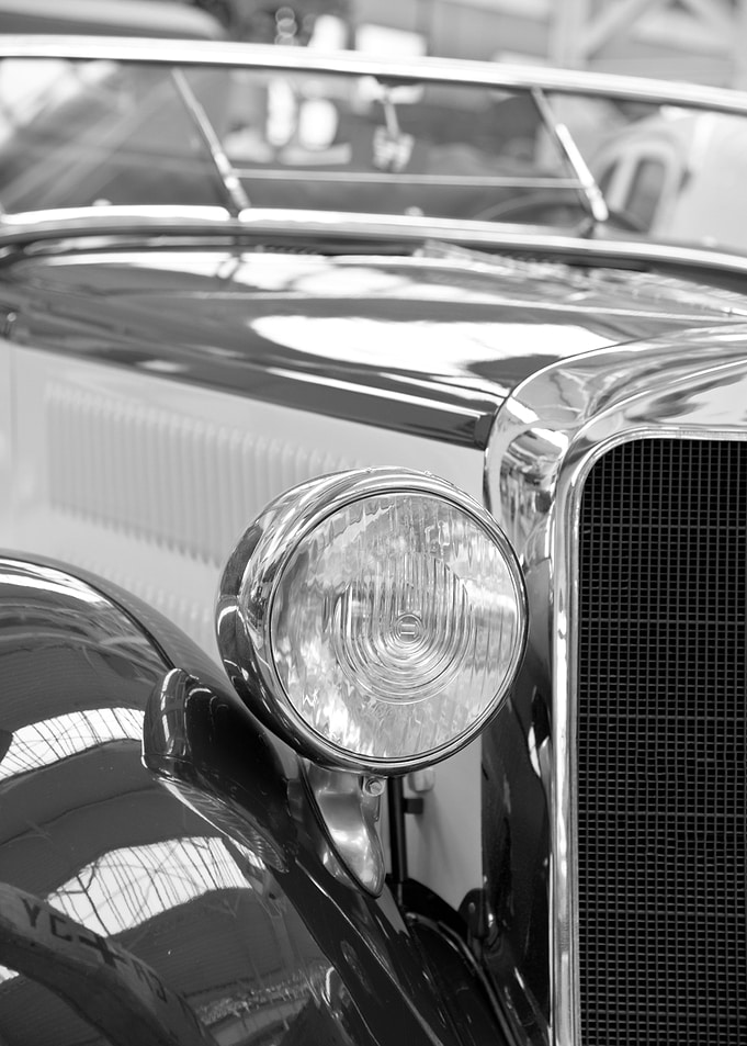 Vintage Car Headlamp