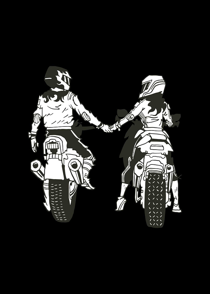 Motorcycle couple