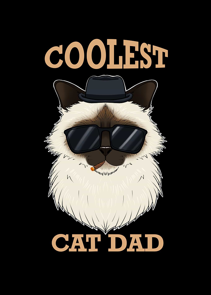 Coolest Birman Cat Dad
