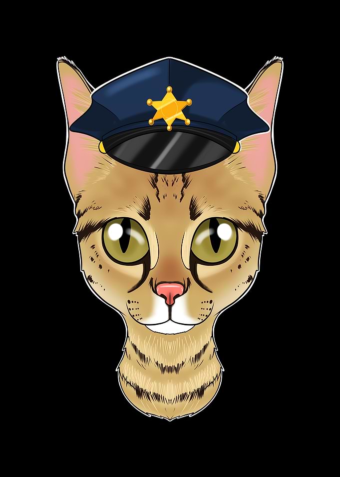 Police Savannah Cat