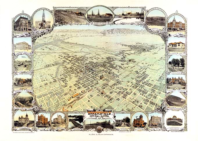 map of Bakersfield