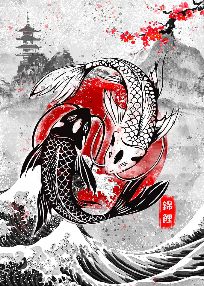 Koi Fish Yin Yang