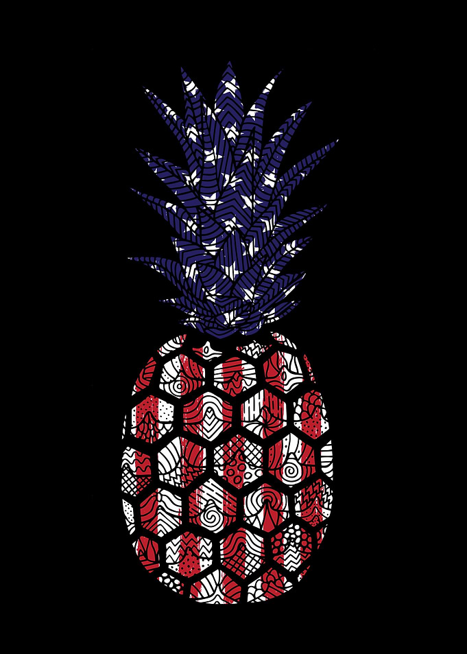 US Pineapple 4th of July