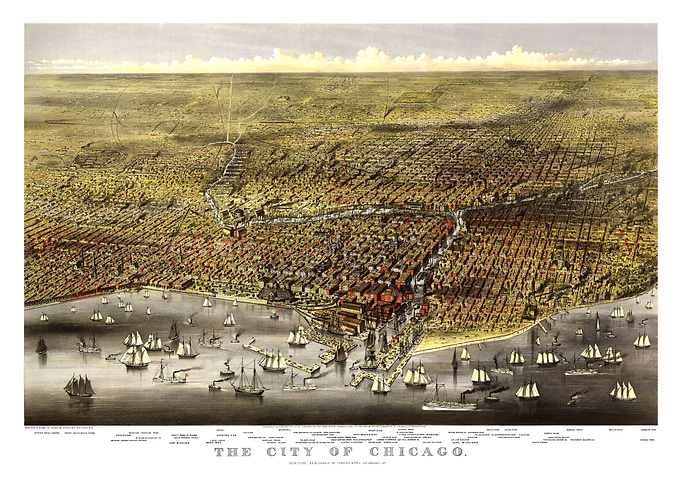 Chicago Illinois map