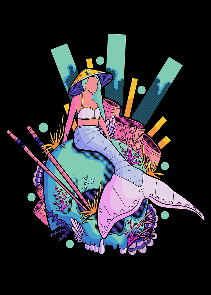 The skull and the mermaid