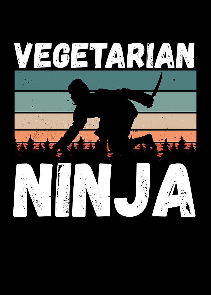 Vegetarian ninja vintage