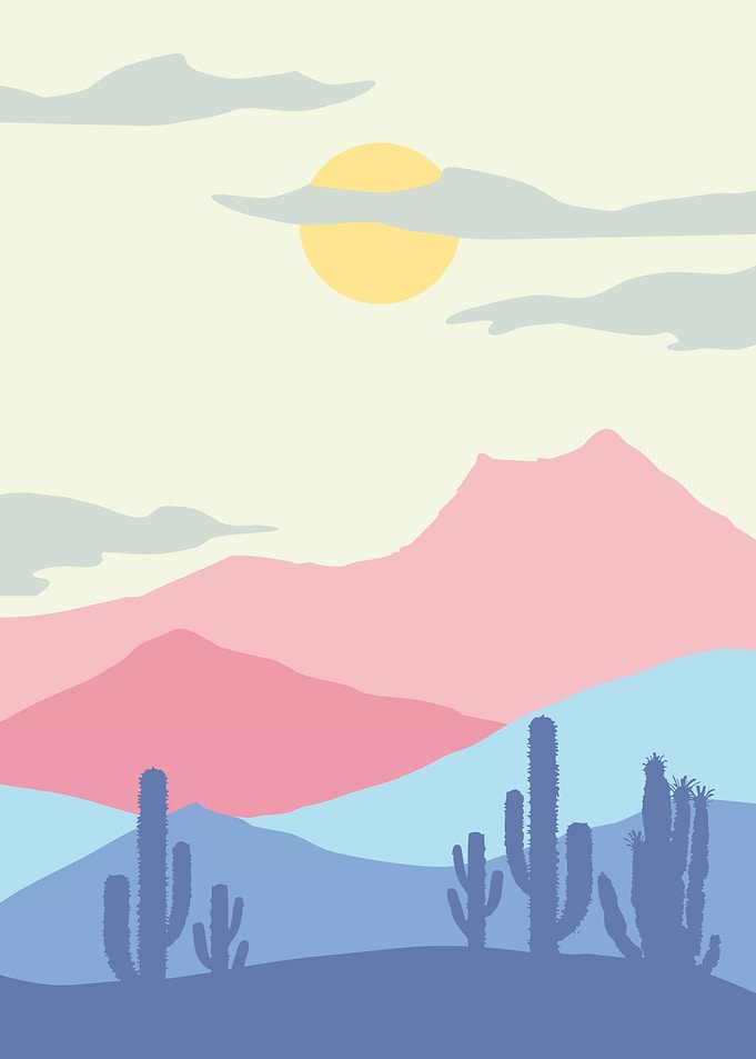 Colorful Mountain Cactus