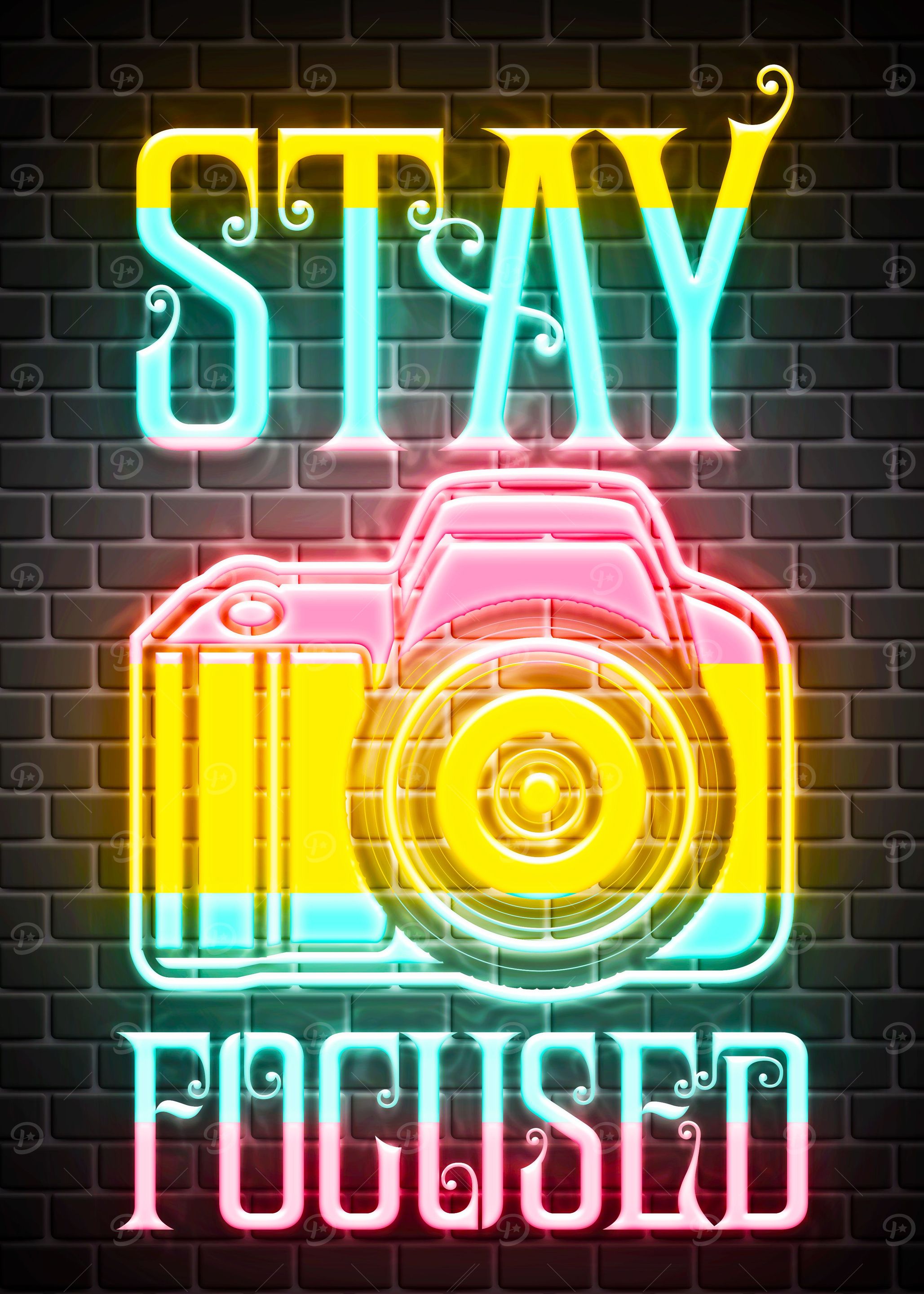 camera neon quotes