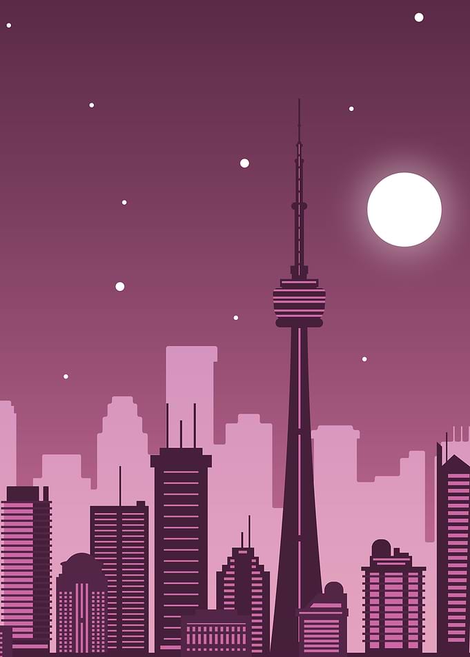 Canada Toronto Night View