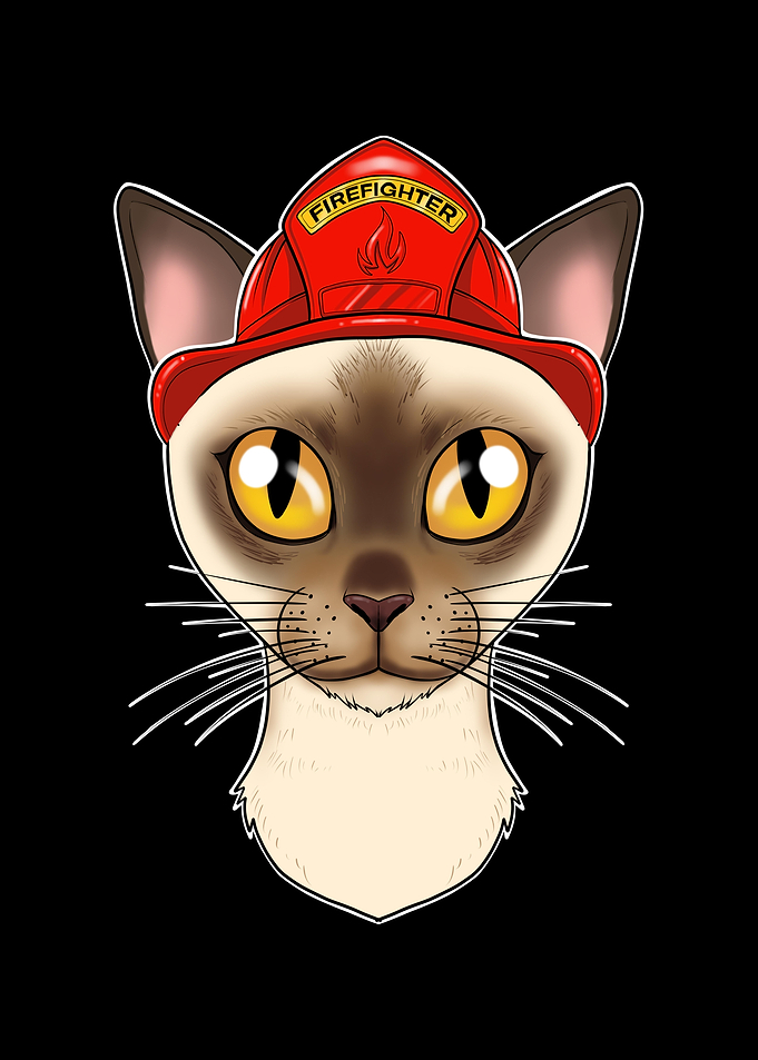 Firefighter Burmese Cat