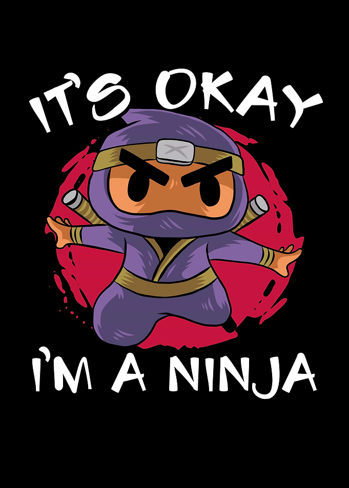 Strong cute ninja