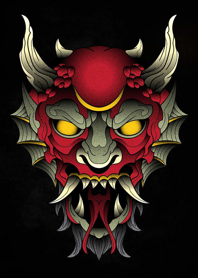 demon tattoo neo tradition