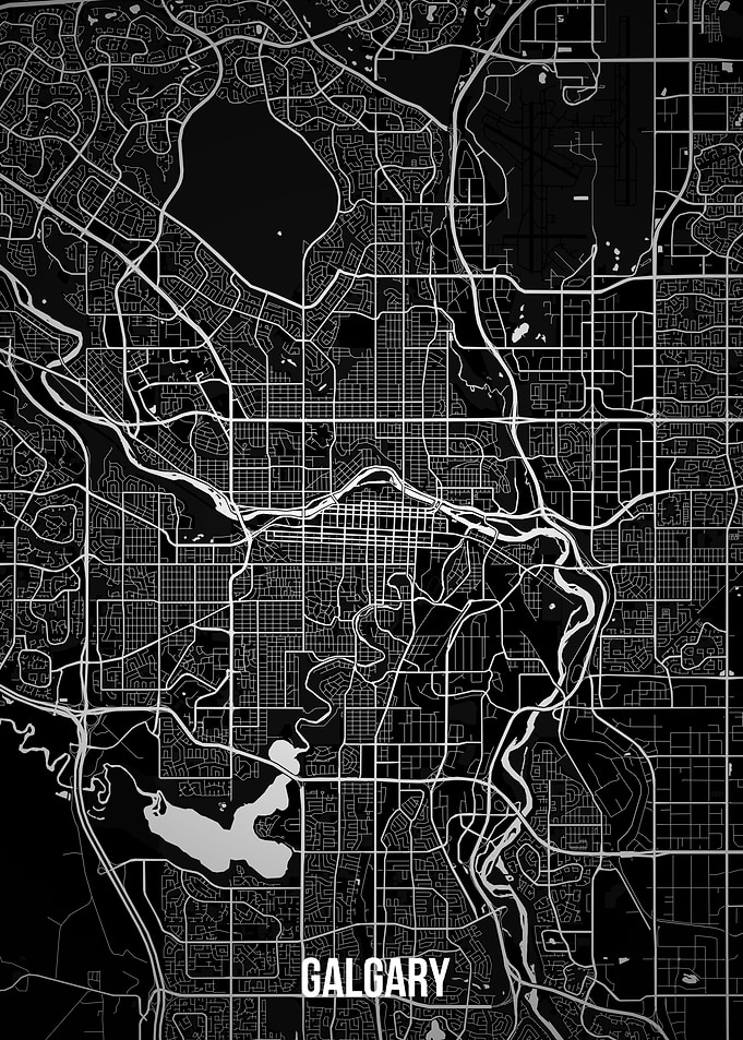 Galgary dark map