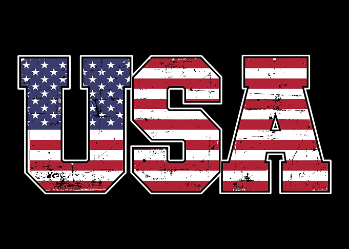 US american flag for USA i