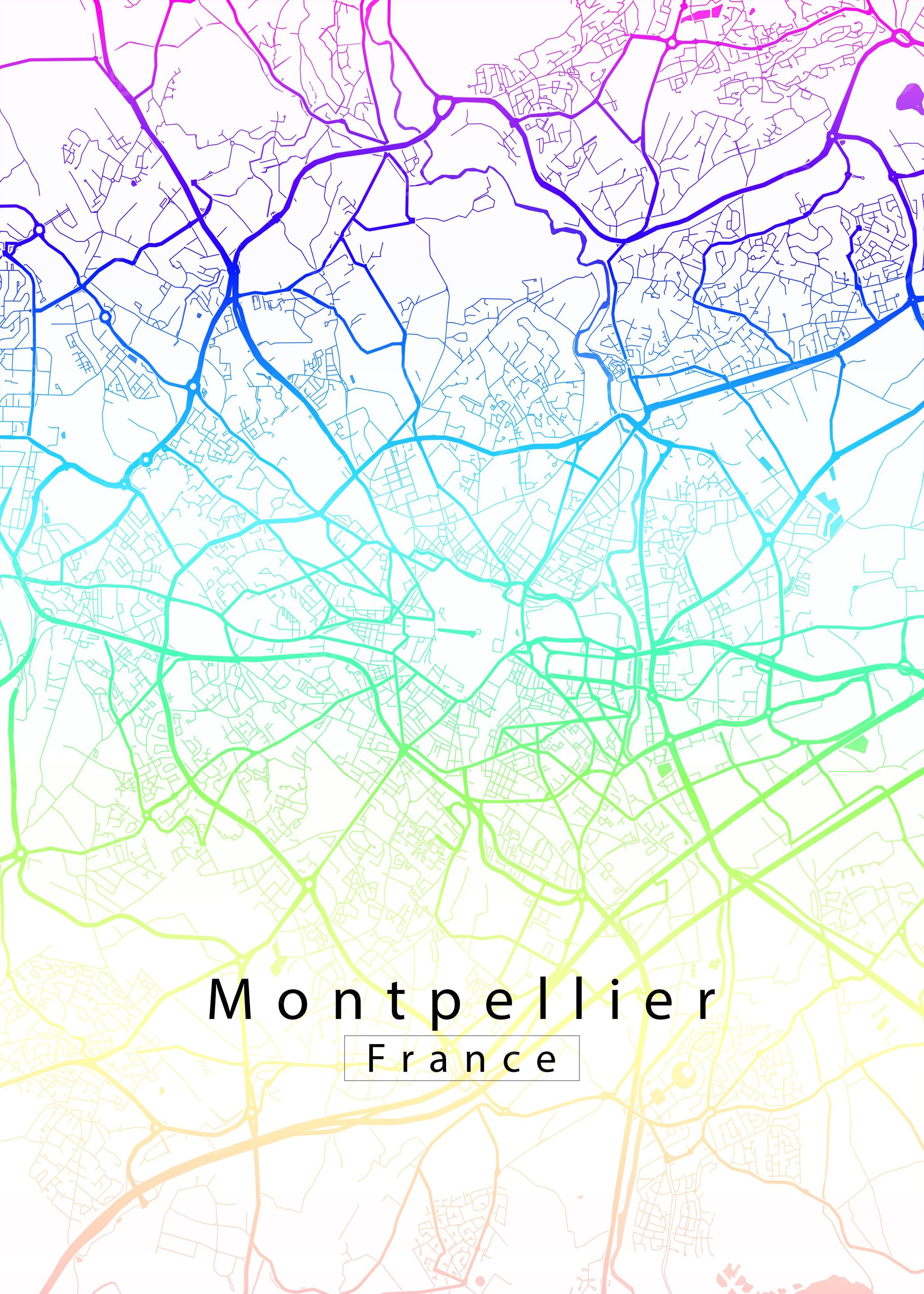 Montpellier City Map