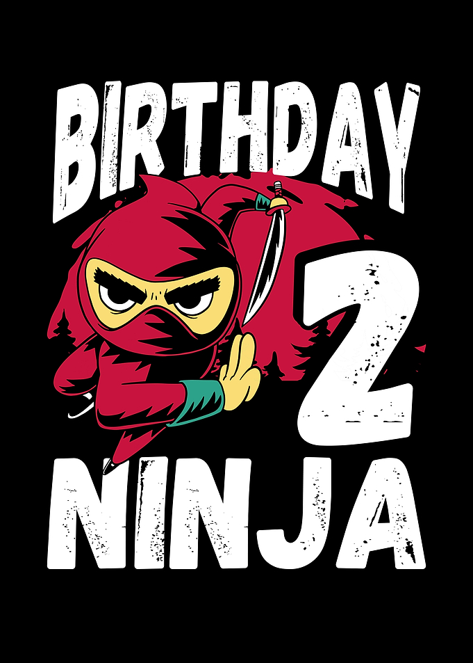 Cool 2nd birthday ninja