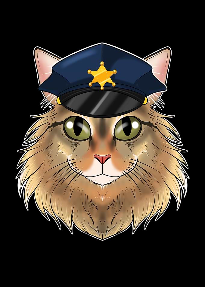 Police Siberian Cat