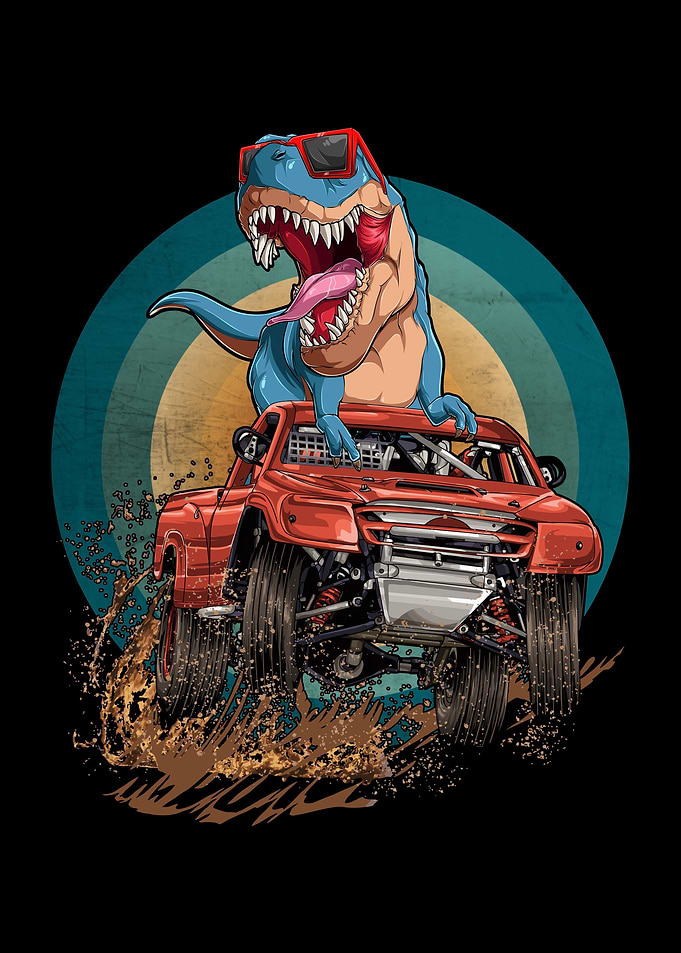 Monster Truck Trex Dino