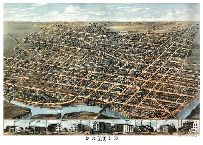 map of Dayton Ohio